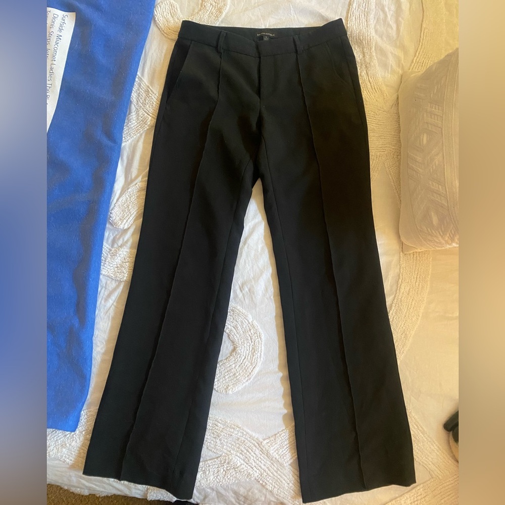 Banana Republic Front Seam Dress Pants Black